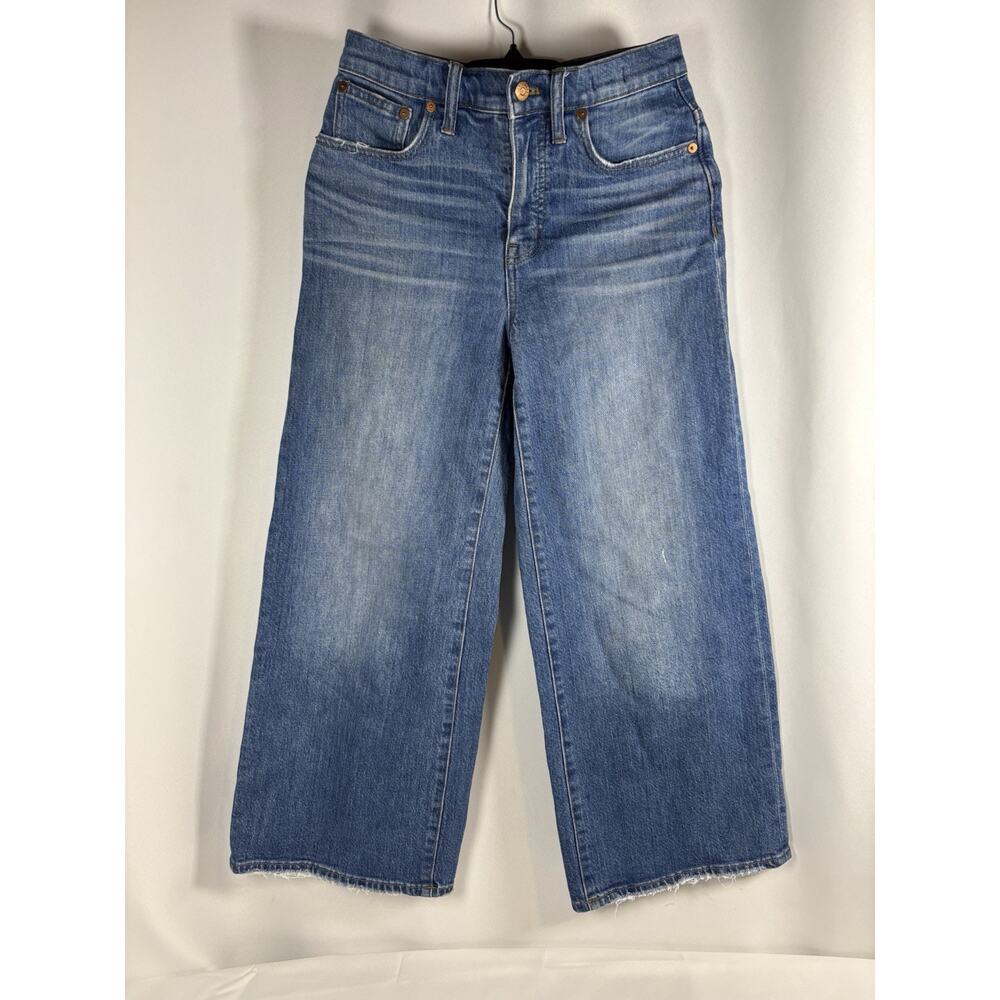 Madewell Women’s Mid-Rise Kick Out Crop Jeans Size 26 Oneida Wash